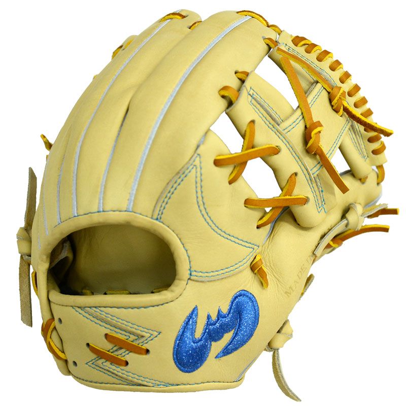 ジームス Zeems 限定 軟式グラブ 三方親 内野手用 コウモリ型ロゴ 野球