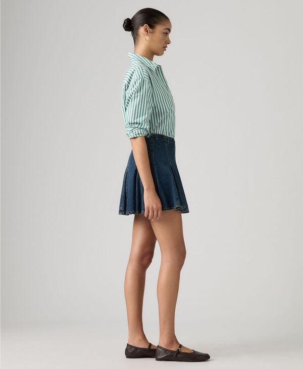 【送料無料】 リーバイス レディース スカート ボトムス Premium Womens Godet MidRise Mini Skirt Fell Off Stone