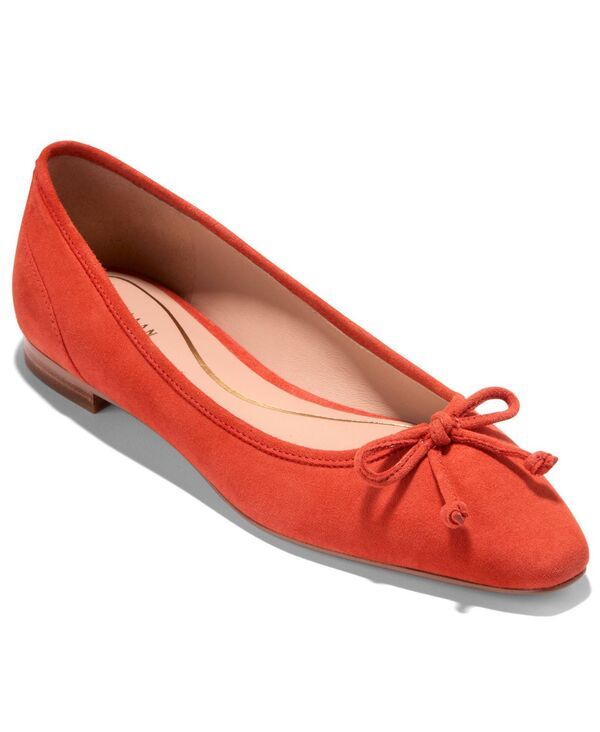 【送料無料】 コールハーン レディース パンプス シューズ Womens Paget Ballet Flats Summer Fig Suede
