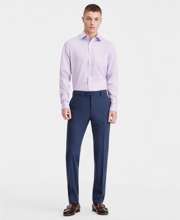 【送料無料】 バースリー メンズ カジュアルパンツ ボトムス Mens SlimFit WoolBlend Suit Separates Pants Macys Exclusive Blue