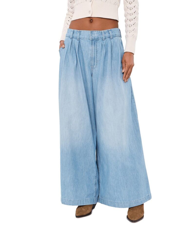 フリーピープル レディース ボトムス デニムパンツ ジーンズ Free People We The Free Scout WideLeg Jeans California Blue ブルー