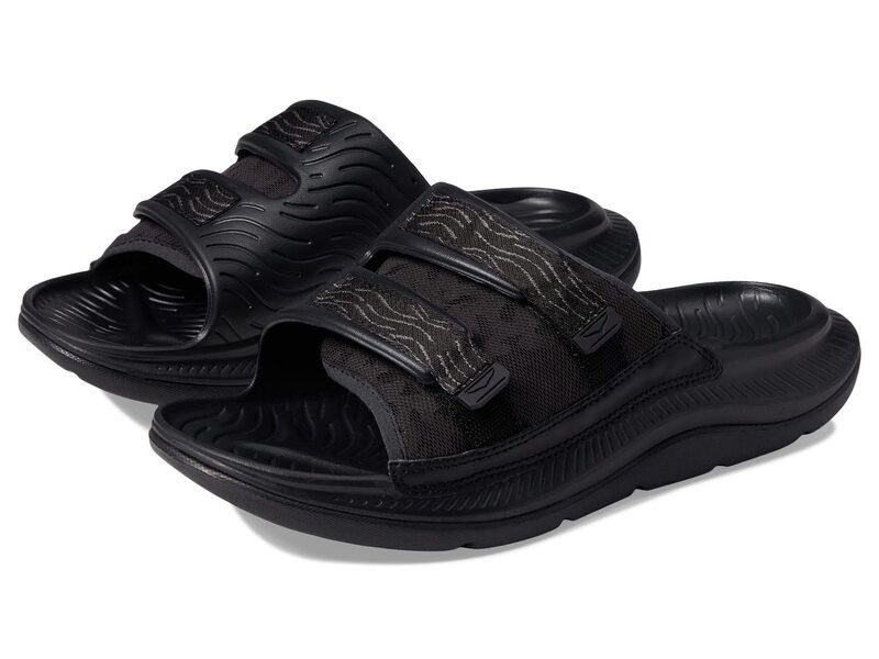 ホカオネオネ メンズ シューズ サンダル Hoka Ora Luxe BlackBlack ブラック