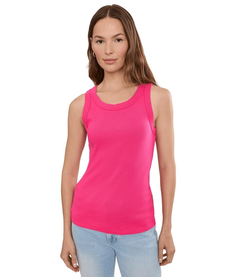 マイケルスターズ レディース トップス シャツ Michael Stars Paloma Wide Binding Tank Pink Punch ピンク