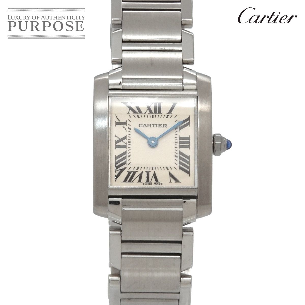 カルティエ Cartier タンクフランセーズSM W51008Q3 レディース 腕時計 アイボリー クォーツ ウォッチ Tank Francaise 90316842