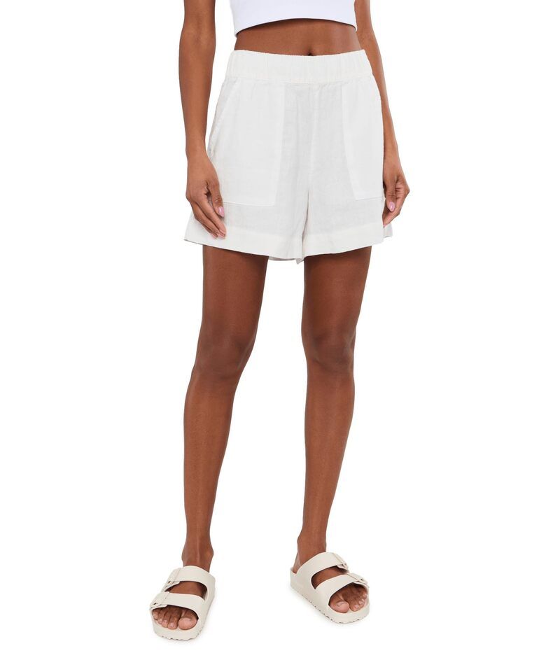ビヨンドヨガ レディース ボトムス ハーフパンツ・ショーツ ショートパンツ リネン Beyond Yoga Softwash Linen Easy Shorts White ホワイト