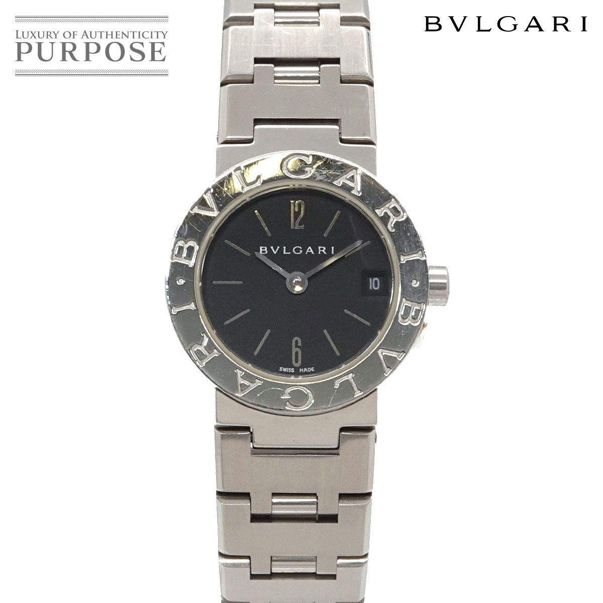 ブルガリ BVLGARI ブルガリブルガリ BB23SS レディース 腕時計 デイト ブラック クォーツ ウォッチ BVLGARIBVLGARI 90324176