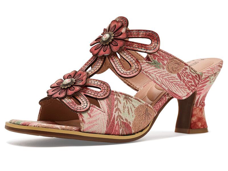 スプリングステップ レディース シューズ ヒール Lartiste By Spring Step AlaniaGarden Red Multi レッド