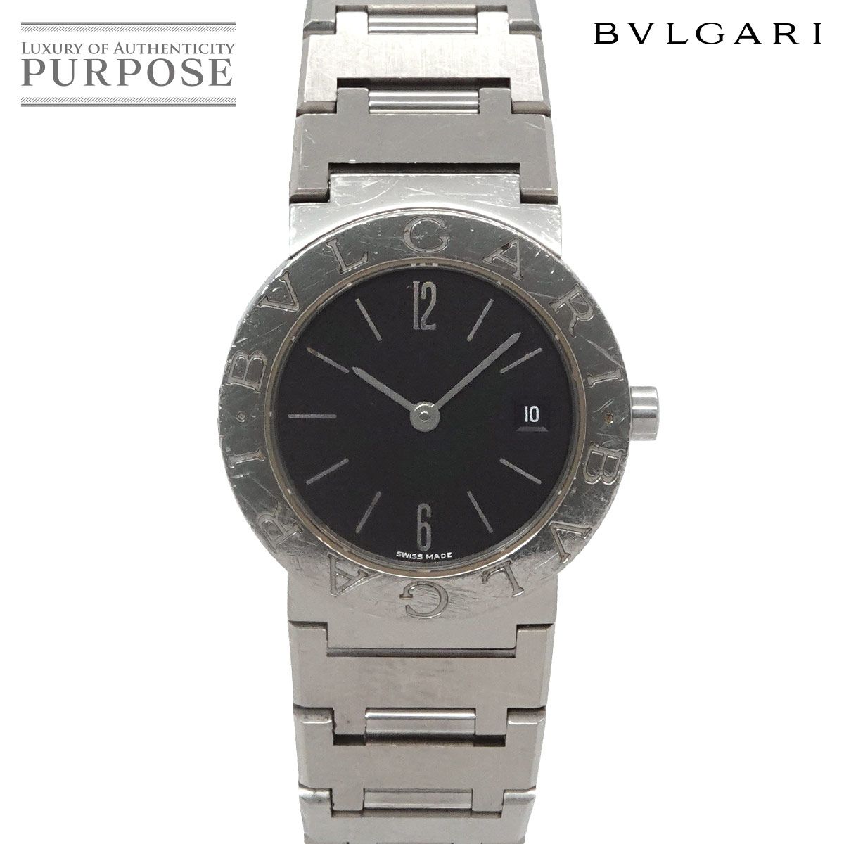 ブルガリ BVLGARI ブルガリブルガリ BB26SSD ヴィンテージ レディース 腕時計 デイト ブラック クォーツ BVLGARIBVLGARI 90324178
