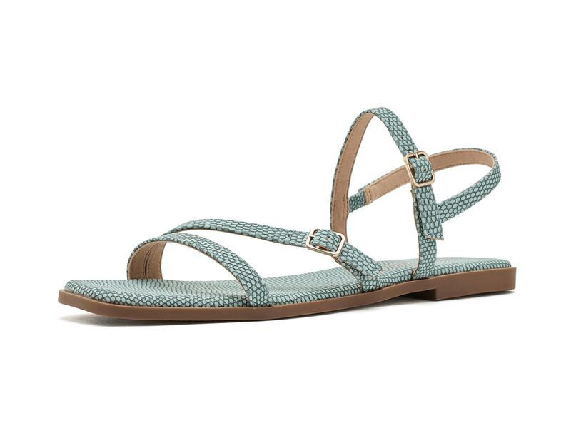 ジュルネ コレクション レディース シューズ サンダル Journee Collection Brianna Sky Blue Lizard ブルー