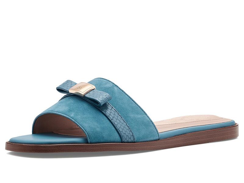 コールハーン レディース シューズ サンダル Cole Haan Goto Emalia Slide Bows Provincial Blue ブルー