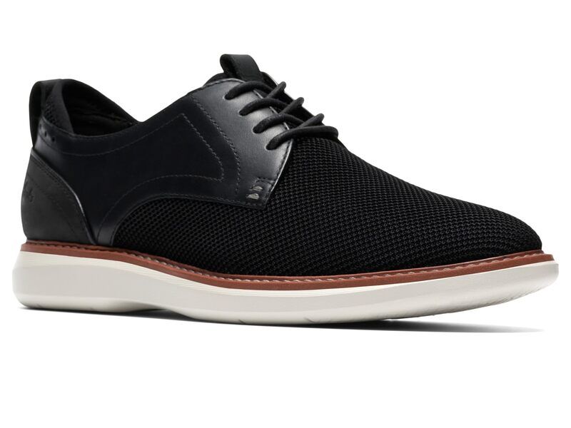 クラークス メンズ シューズ オックスフォード Clarks Brantin Plain Blacknit ブラック