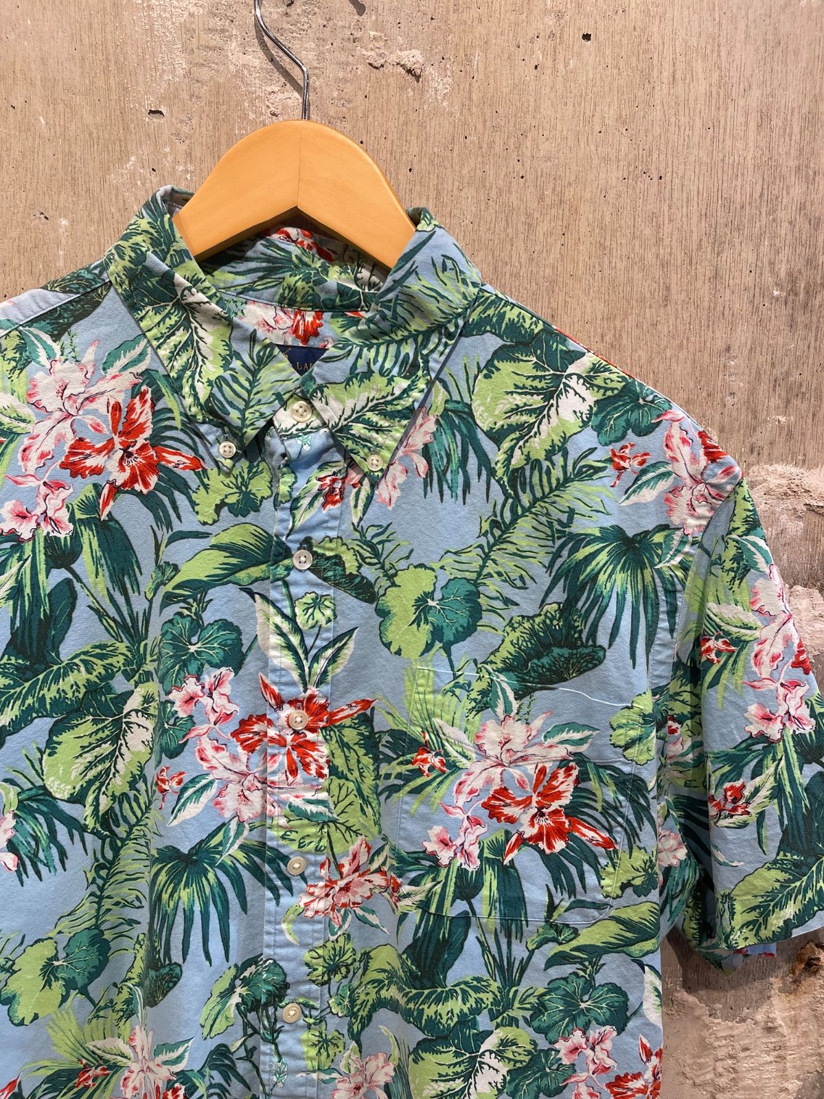 【RalphLauren/ALOHA SHIRTS】ラルフローレン　アロハシャツ　ハイビスカス　XL