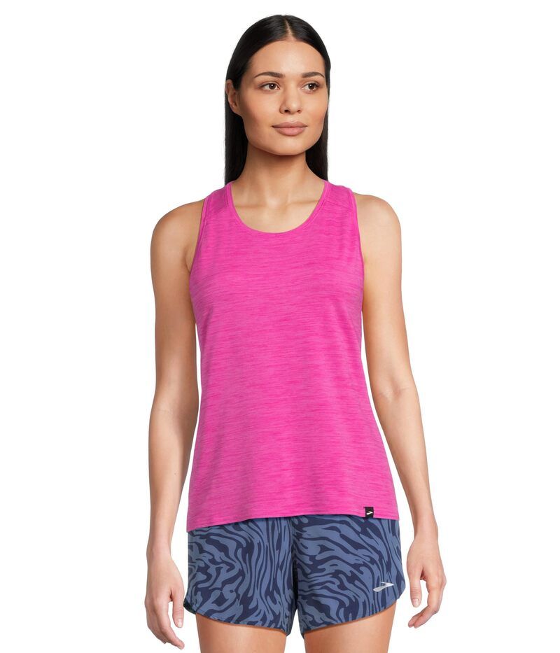 ブルックス レディース トップス シャツ Brooks Luxe Tank Heather Magenta ヘザー 10,136円