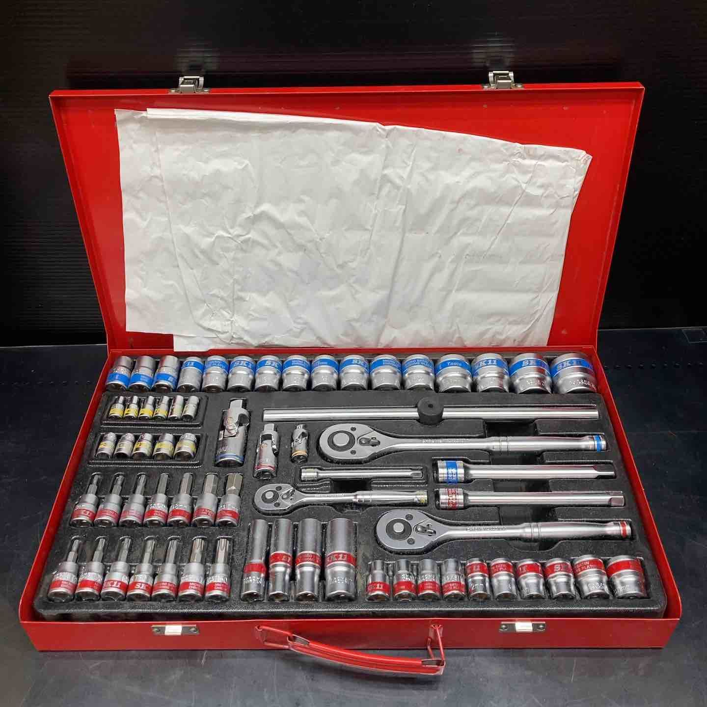 ◇SK11 フルソケットレンチセット TS-2465M 差込角:6.3mm 9.5mm 12.7mm 65点 1セット【川越店】