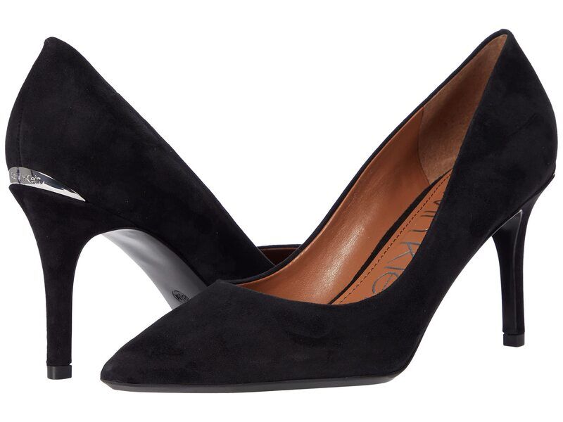 カルバンクライン レディース シューズ ヒール Calvin Klein Gayle Pump Black Suede ブラック