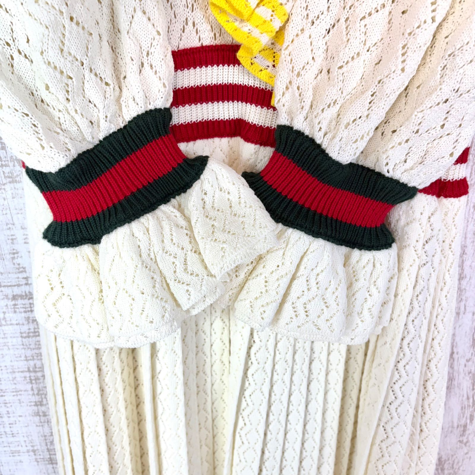 新品未使用 美品 GUCCI × adidas グッチ アディダス コラボ フリル
