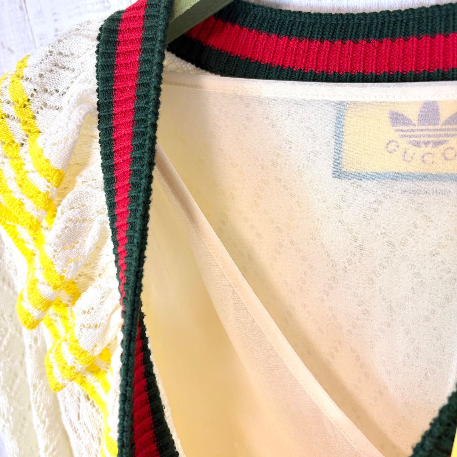 新品未使用 美品 GUCCI × adidas グッチ アディダス コラボ フリル