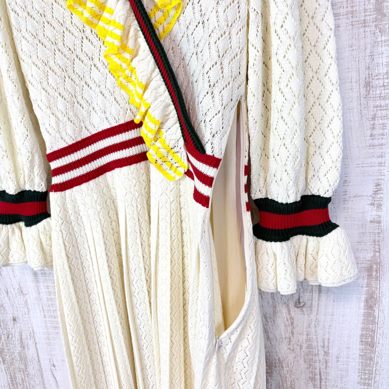 新品未使用 美品 GUCCI × adidas グッチ アディダス コラボ フリル