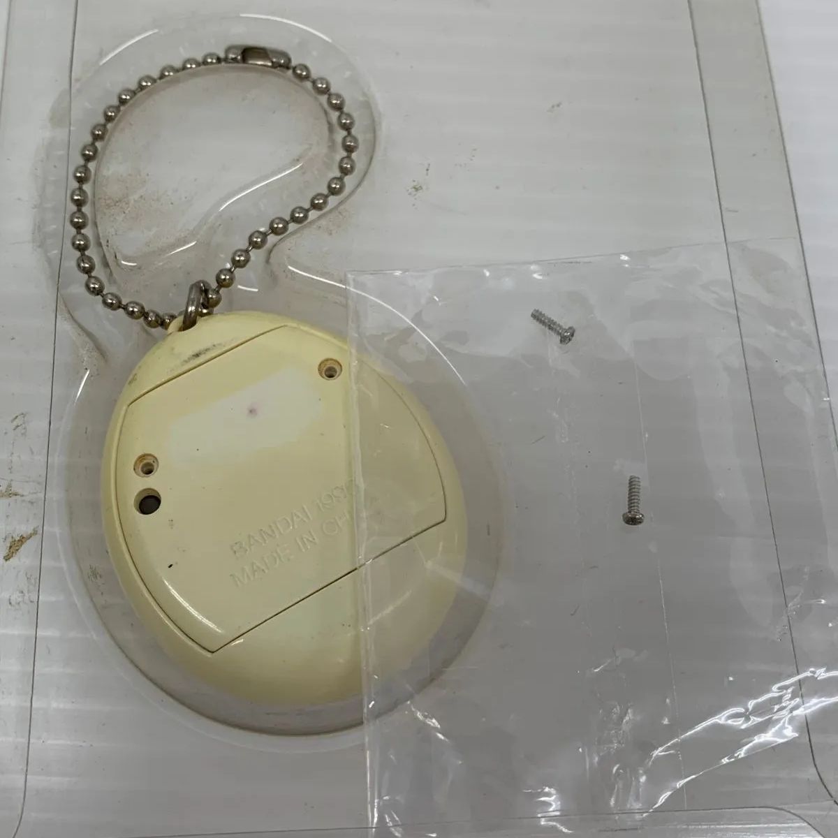 初代 新種発見!! たまごっち ホワイト ブルー 当時物 バンダイ 中古