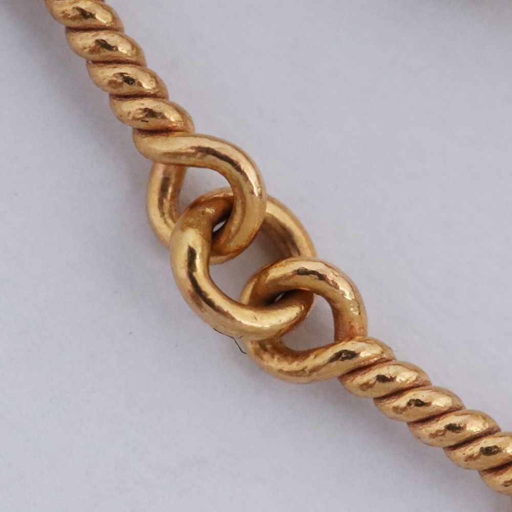 CHROME HEARTS ネックレス ツイストチェーン イエローゴールド 22K 18