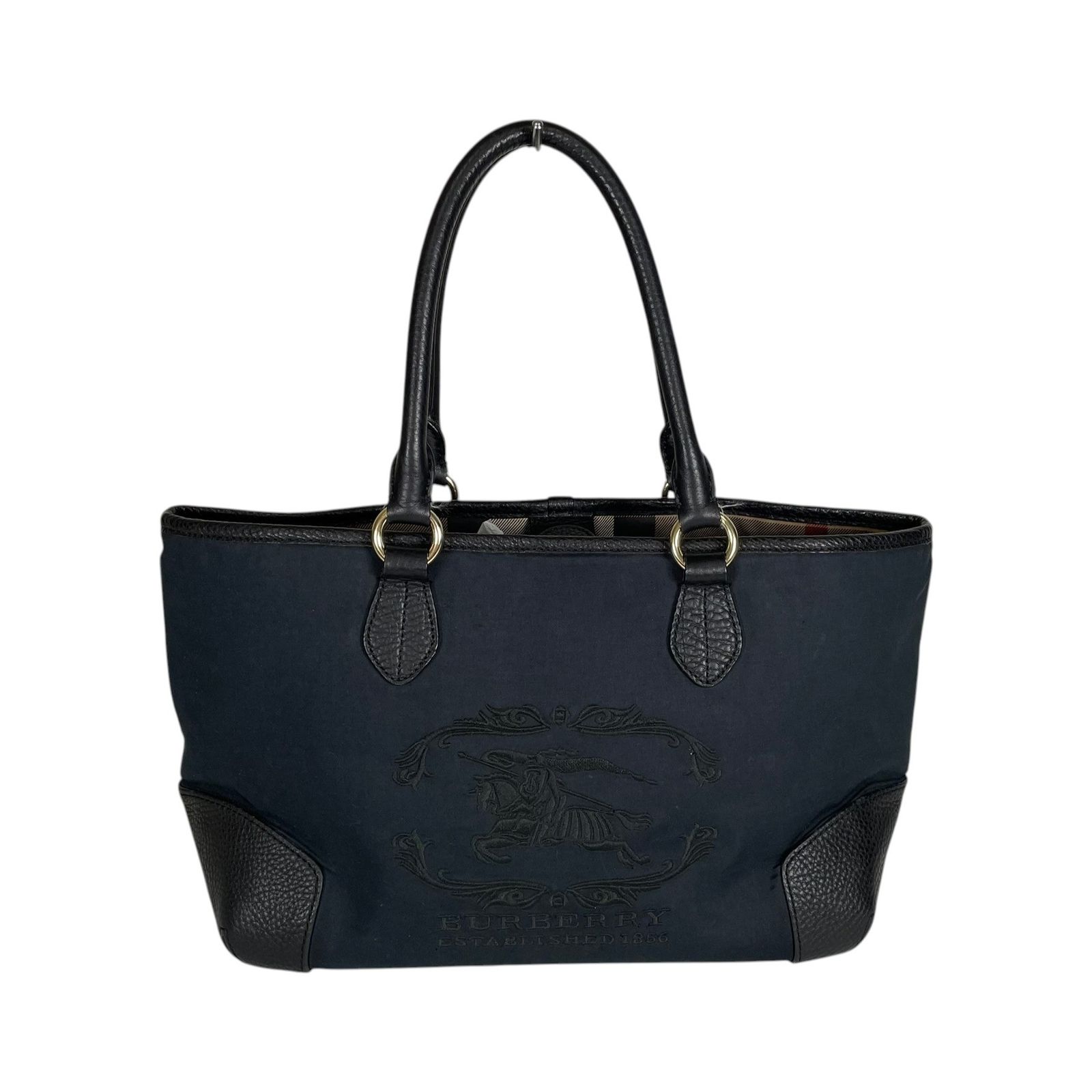 BURBERRY バーバリー トートバッグ エスタブリッシュド キャンバストートバッグ ヴィンテージ