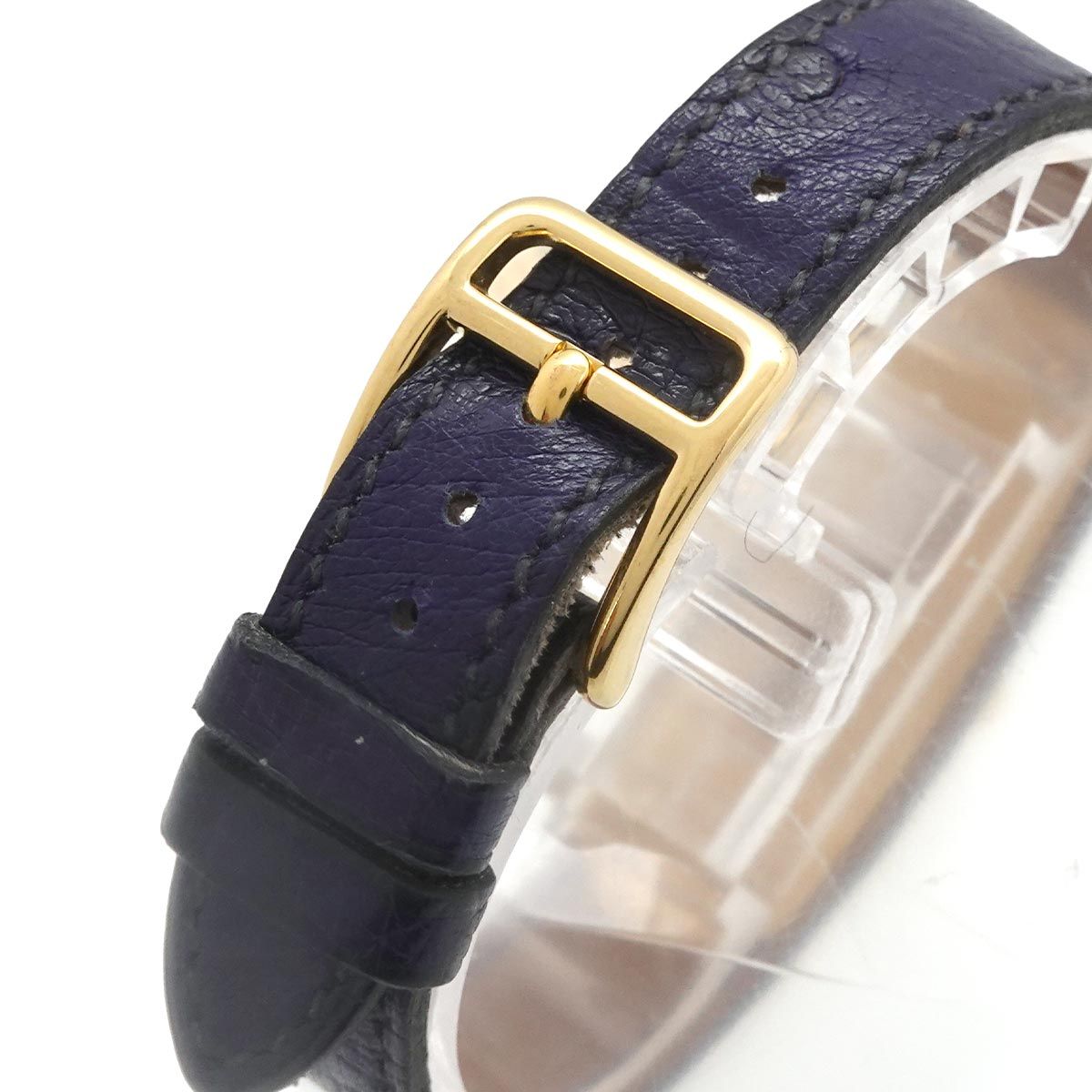 エルメス HERMES ケリーウォッチ レディース 腕時計 ゴールド ブルー クォーツ ウォッチ カデナ Kelly Watch 90324904