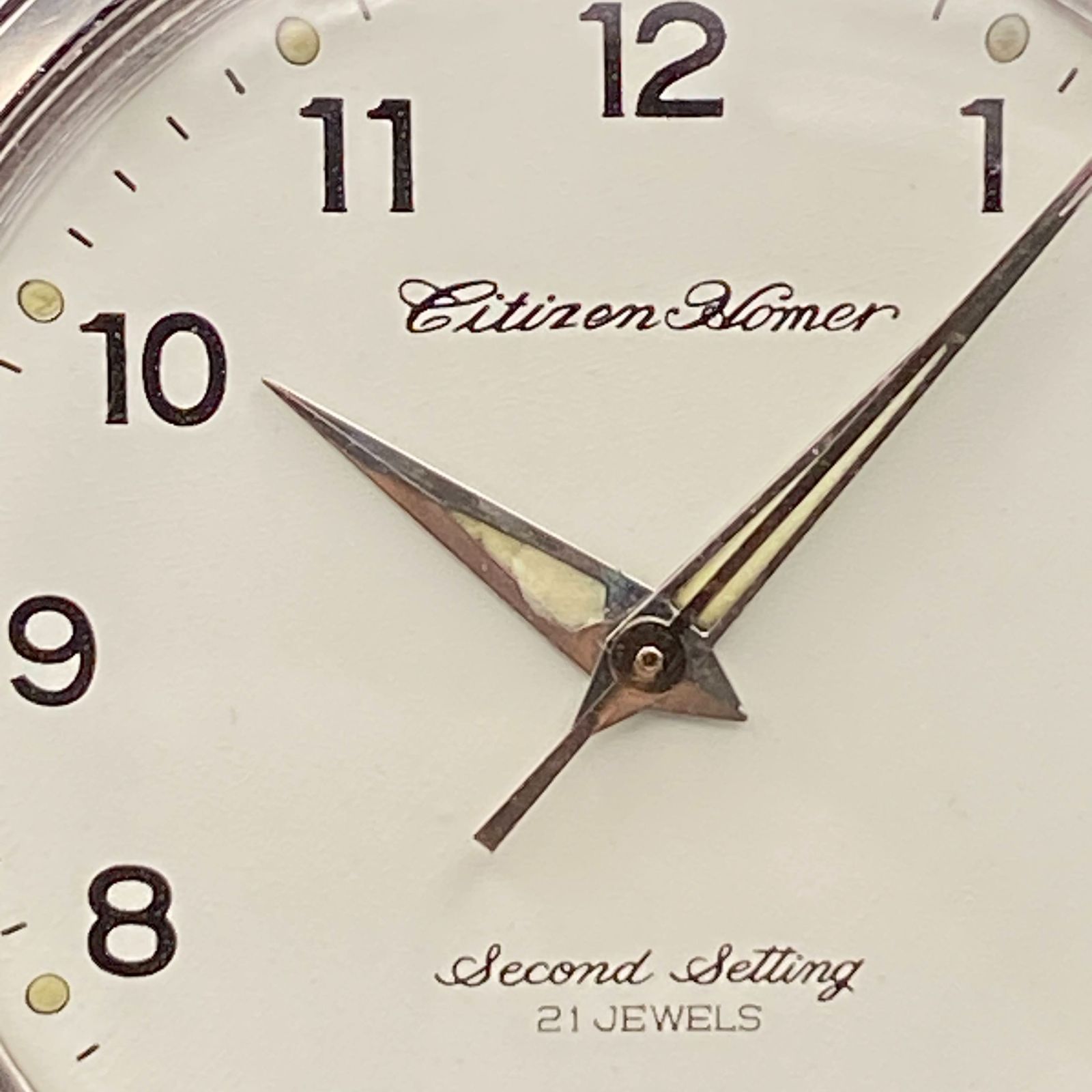 OH済み シチズン CITIZEN ホーマー Homer 手巻き式 21石 稼働品 