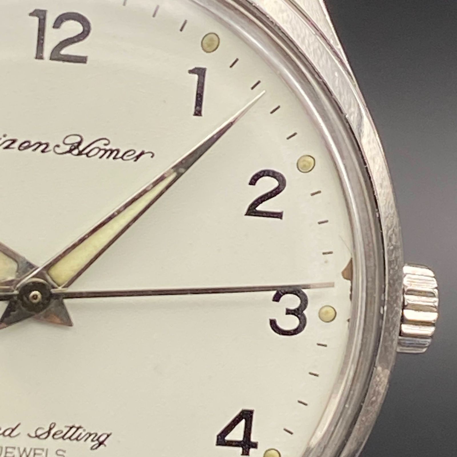 OH済み シチズン CITIZEN ホーマー Homer 手巻き式 21石 稼働品 