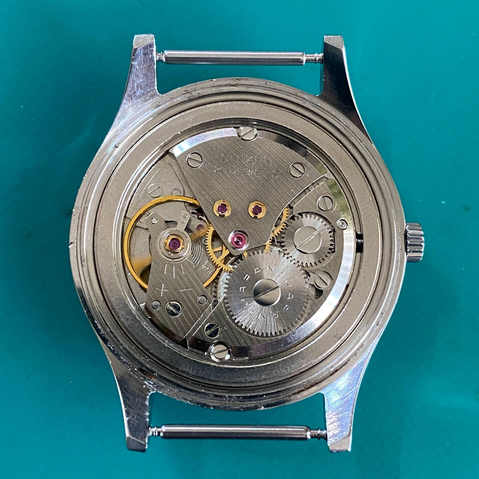 OH済み シチズン CITIZEN ホーマー Homer 手巻き式 21石 稼働品 