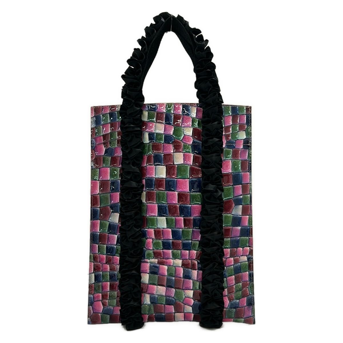 ATAO(アタオ) トートバッグ美品 - ピンク×ダークネイビー×マルチ 