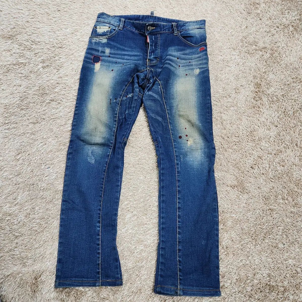 (ヴィンテージボックス) DSQUARED2 ディースクエアード2 正規品 デニム ストレッチ デニム ズボン メンズ 50