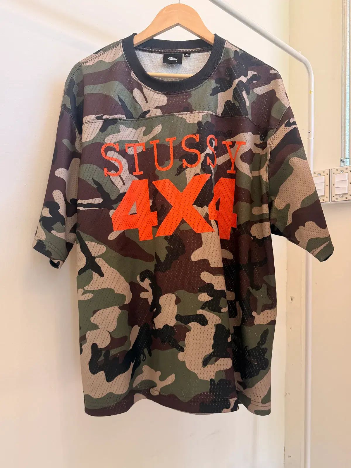 STUSSY ステューシー 4x4 カモフラ メッシュ フットボール ジャージ
