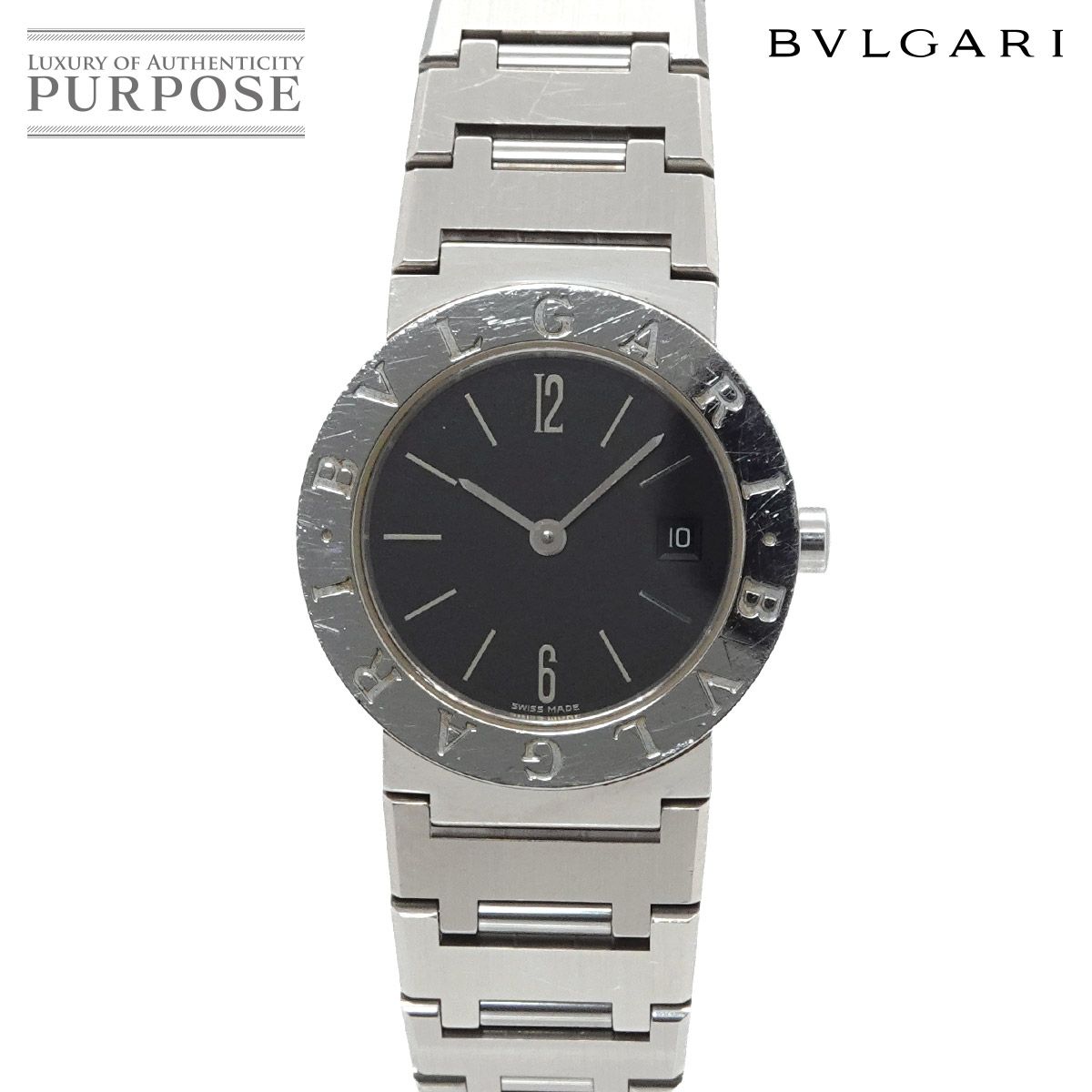 ブルガリ BVLGARI ブルガリブルガリ BB26SSD ヴィンテージ レディース 腕時計 デイト ブラック クォーツ BVLGARIBVLGARI 90325384