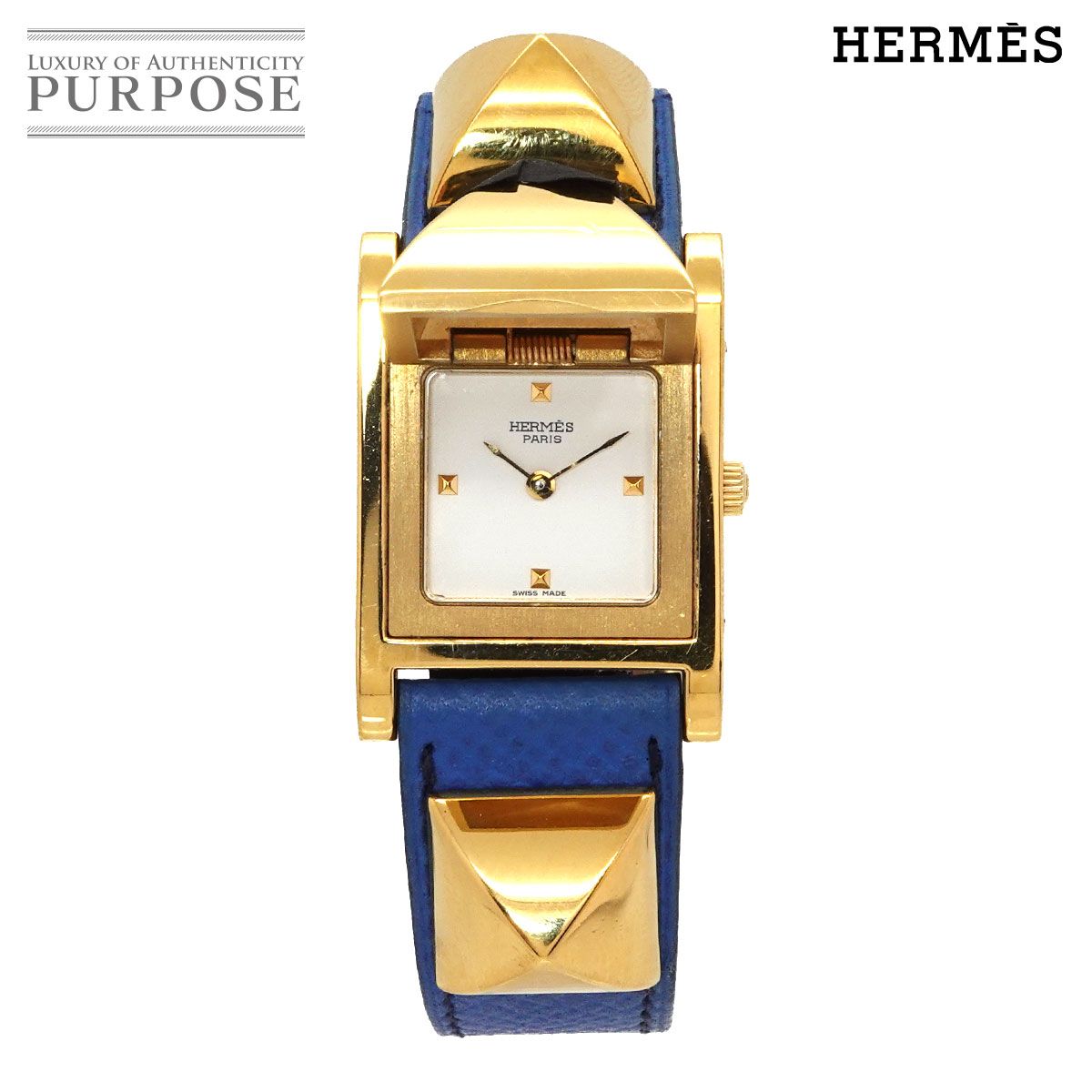 エルメス HERMES メドール ヴィンテージ レディース 腕時計 ピラミッド