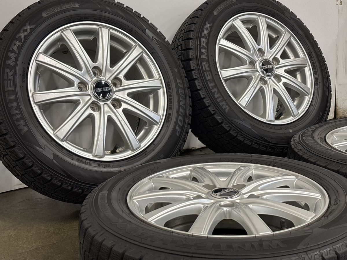 バリ溝】SPORT RUOTA 15in 6J +53 PCD114.3 ダンロップ ウインター バリ溝】SPORT RUOTA 15in 6J +53 PCD114.3 ダンロップ ウインター