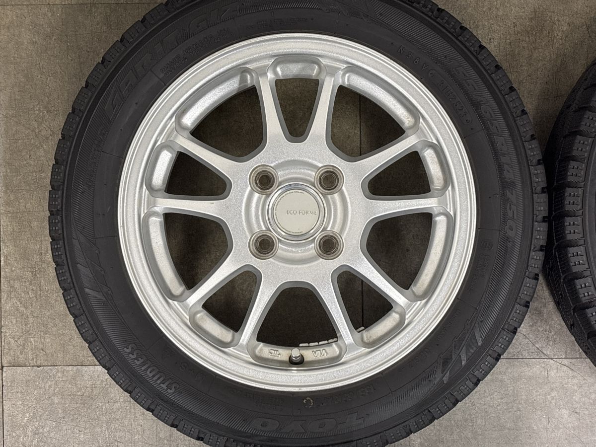 バリ溝】エコフォルム 14in 4.5J +46 PCD100 トーヨー オブザーブ