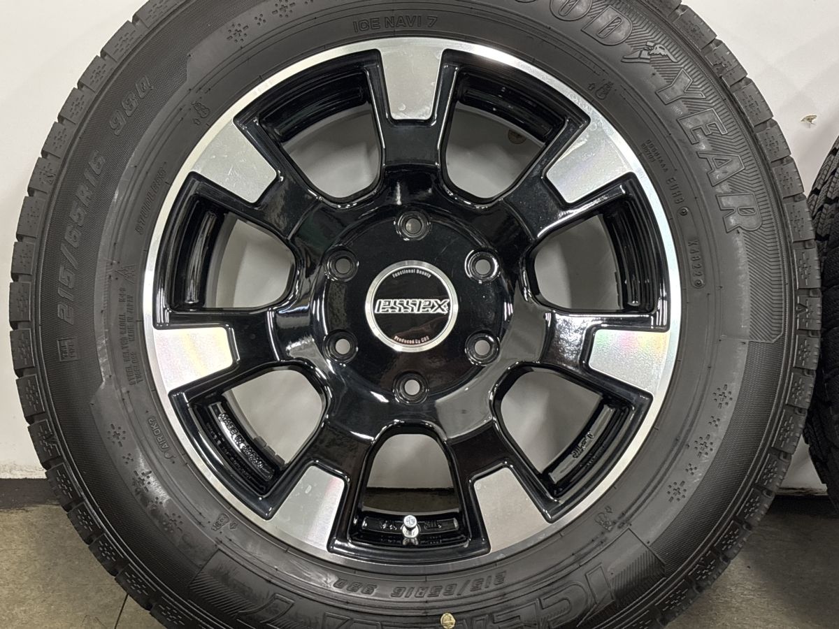 バリ溝 美品】エセックス ES-16 16in 7J +43 PCD139.7 グッドイヤー