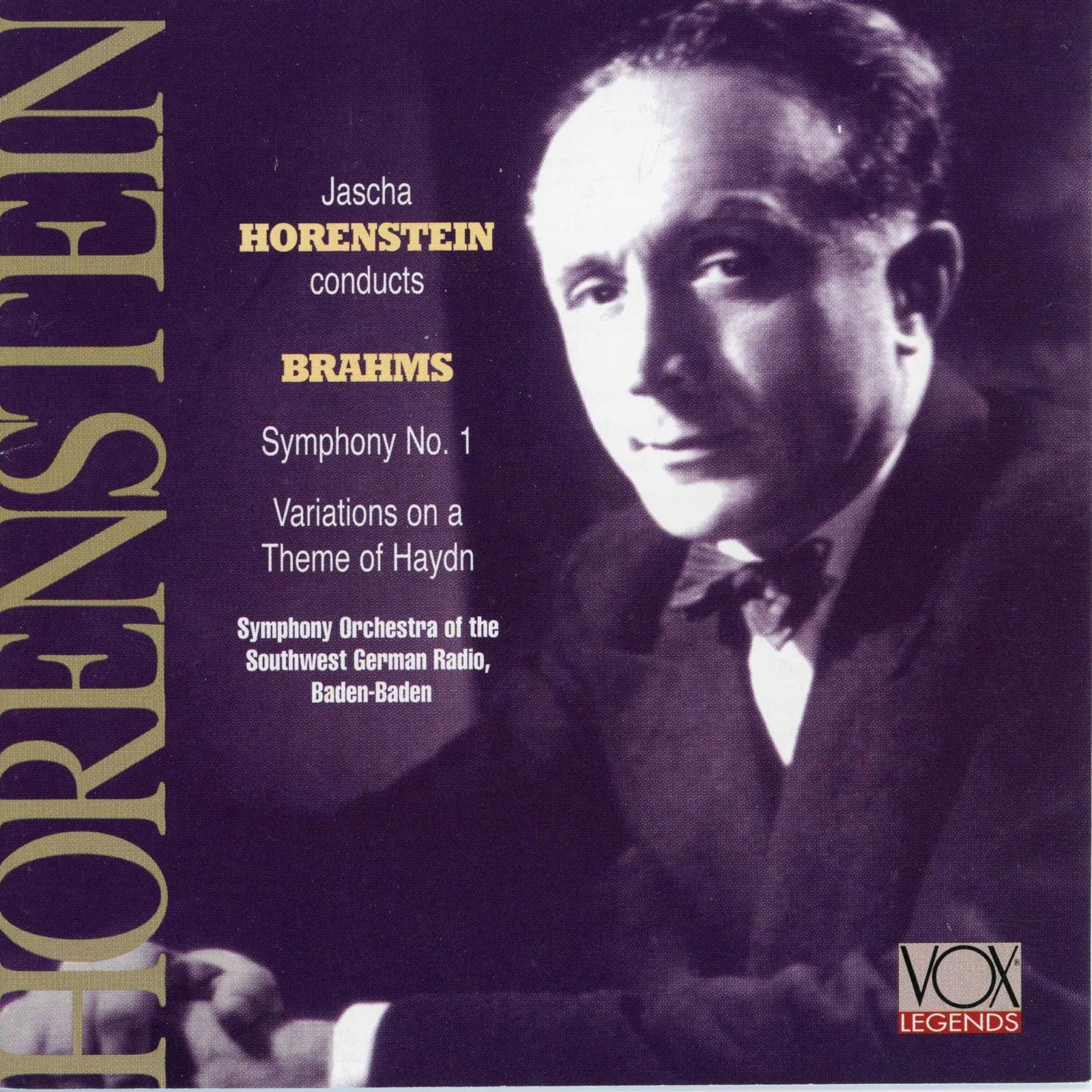 【CD】BRAHMS:Symphony No. 1. Variations on St. Anthony Chorale