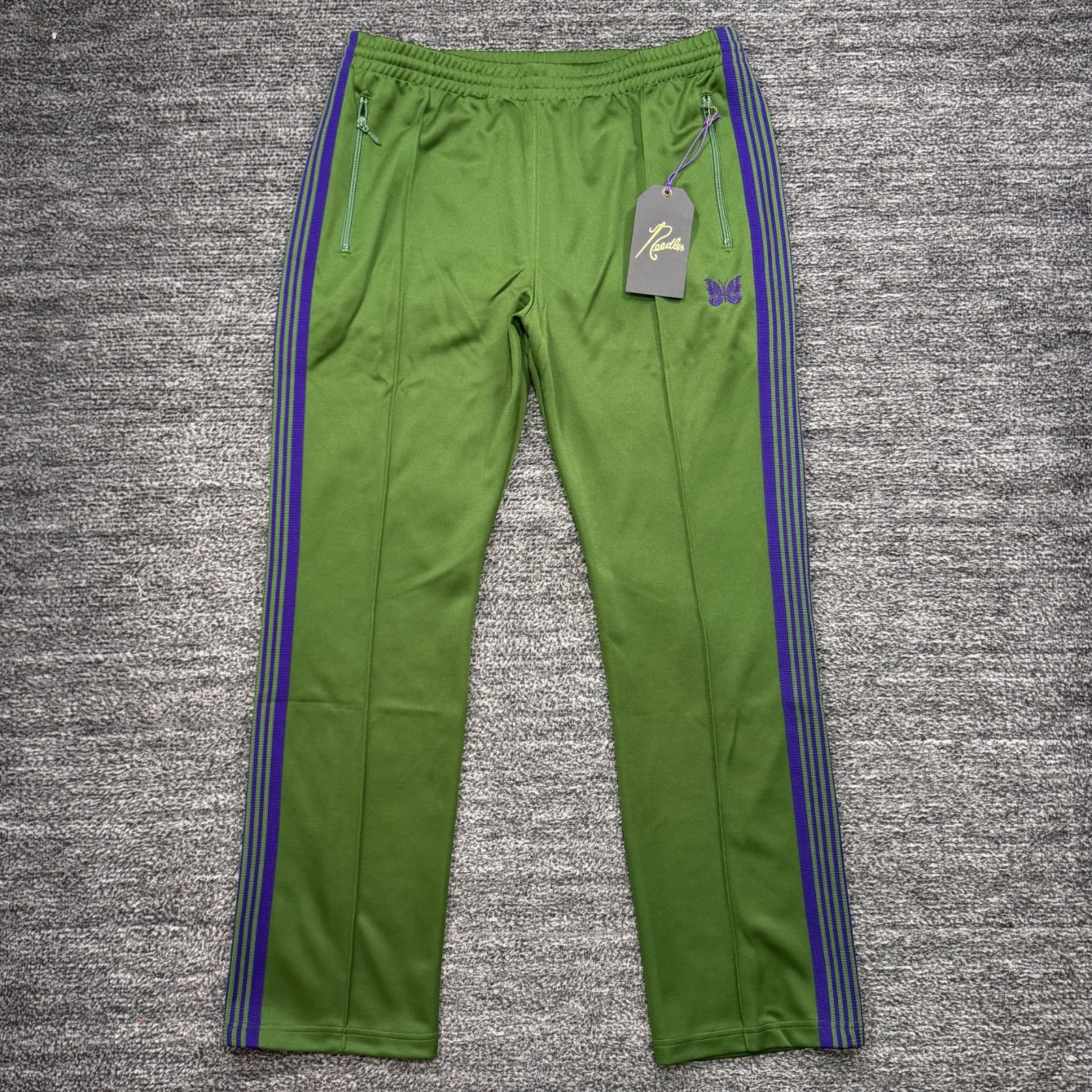 未使用品 Needles NS247 Narrow Track Pant Poly Smooth XL ニードルス