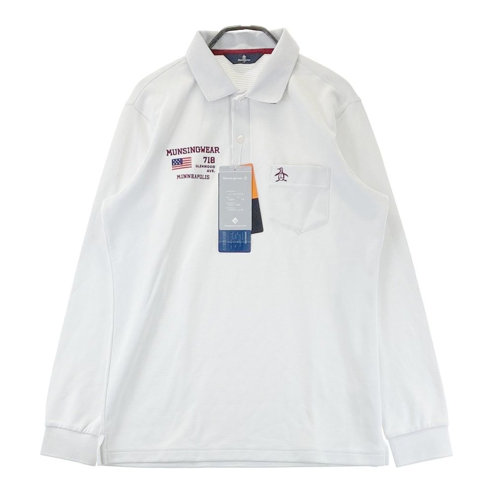 サイズ：M MUNSING WEAR マンシングウェア MGMSJB05CH 長袖ポロシャツ