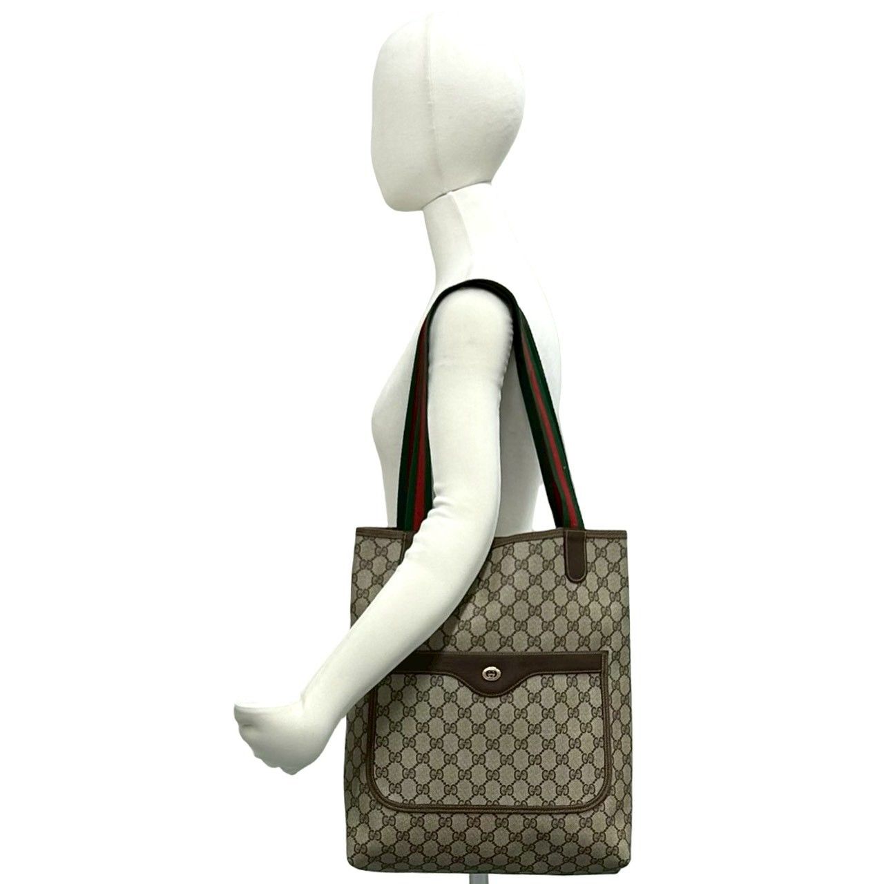 GUCCI GGパターントートバッグ オールドグッチ ヴィンテージ 極 美品 GUCCI グッチ オールドグッチ ヴィンテージ シェリーライン GG
