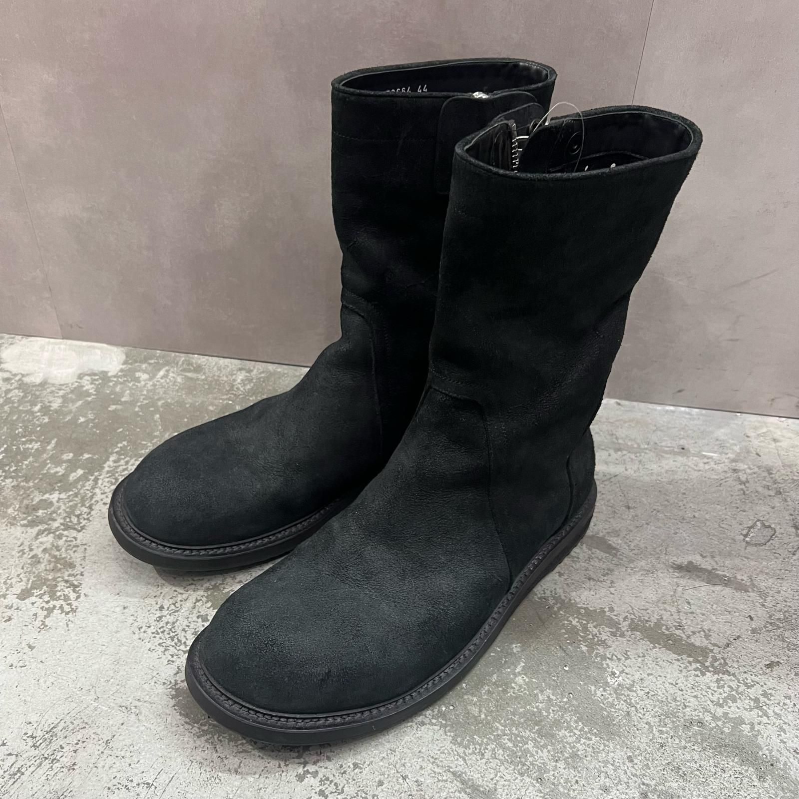 Rick Owens スウェードエンジニアブーツ サイドジップ ブーツ リック 