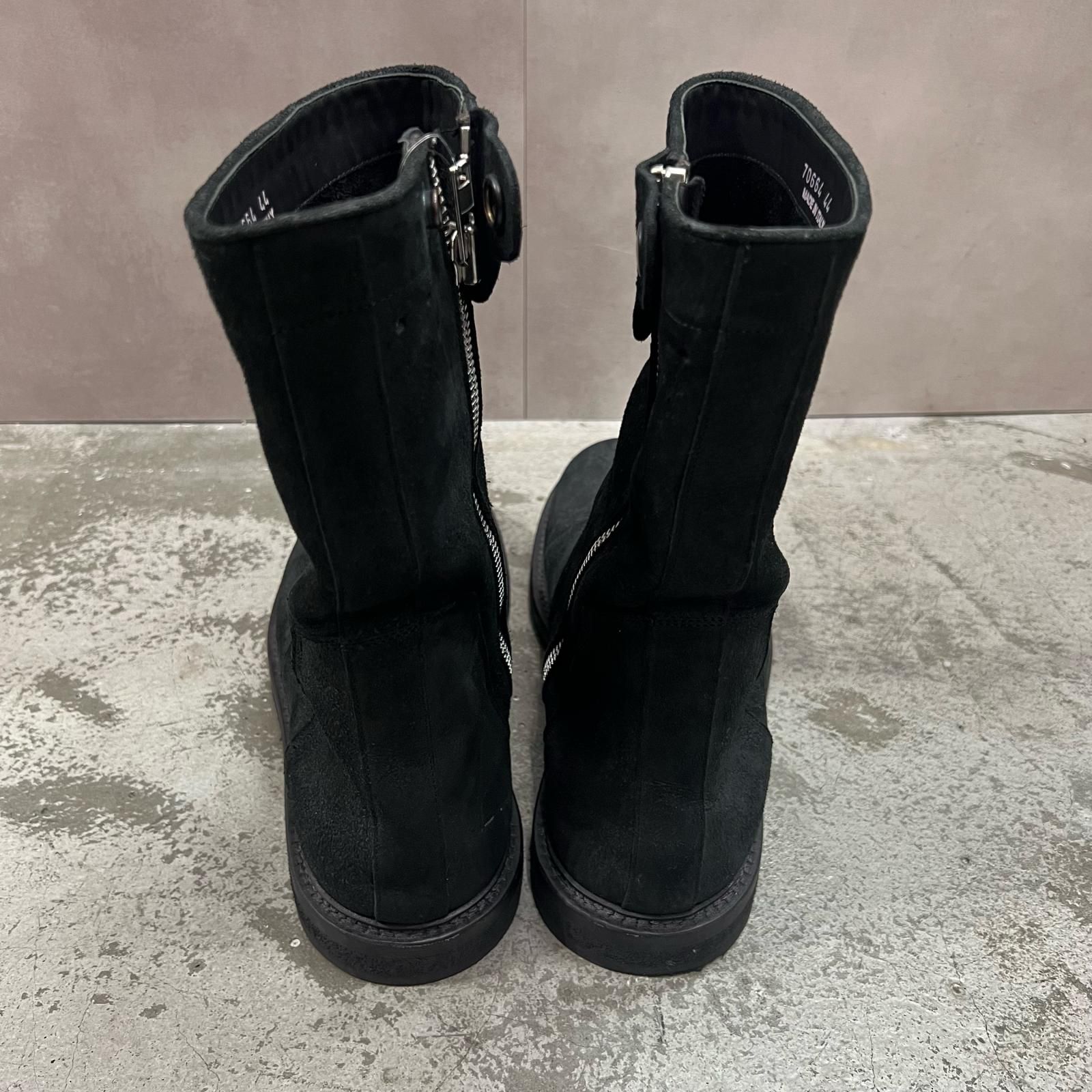 Rick Owens スウェードエンジニアブーツ サイドジップ ブーツ リック