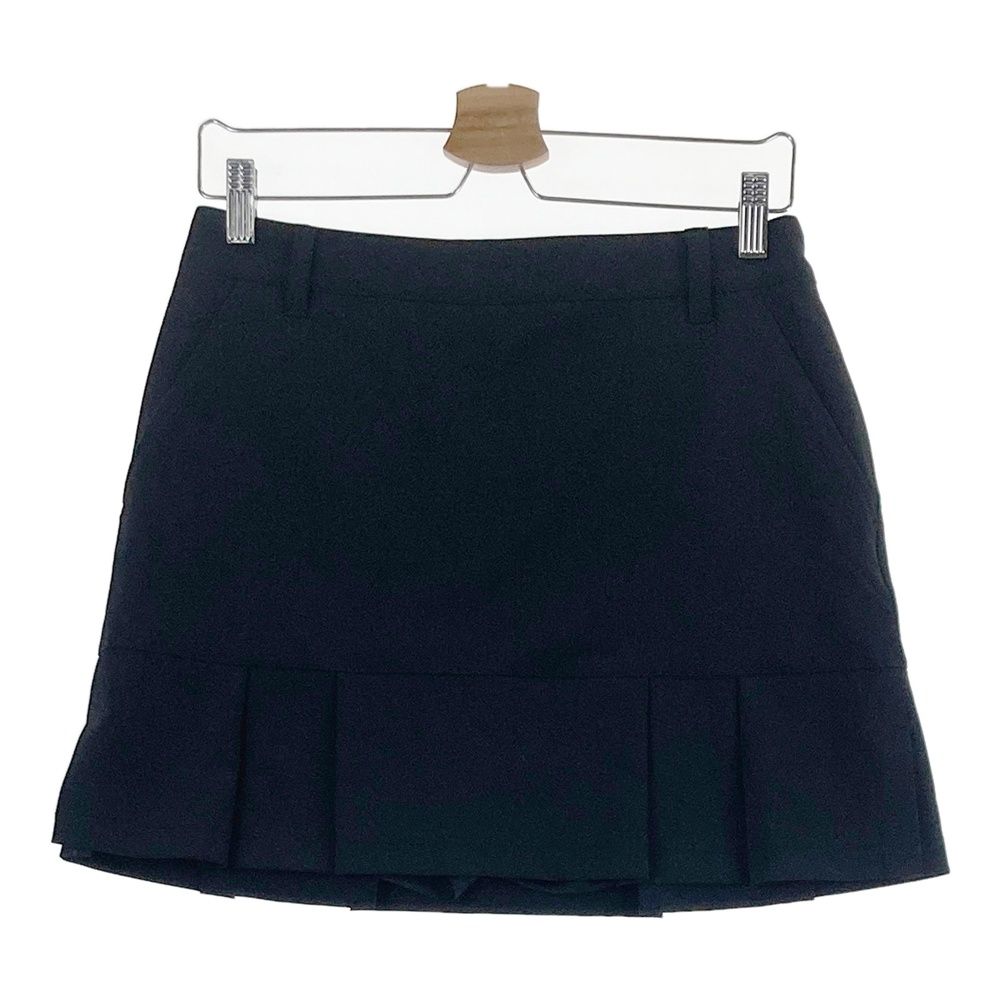 サイズ：L JUN&ROPE ジュン アンド ロペ インナー付スカート ブラック系 [240101686892] ゴルフウェア レディース ストスト