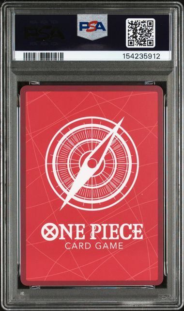 PSA10】モンキー・D・ルフィ(L){赤/緑}〈OP13-001〉[一番くじ ONE