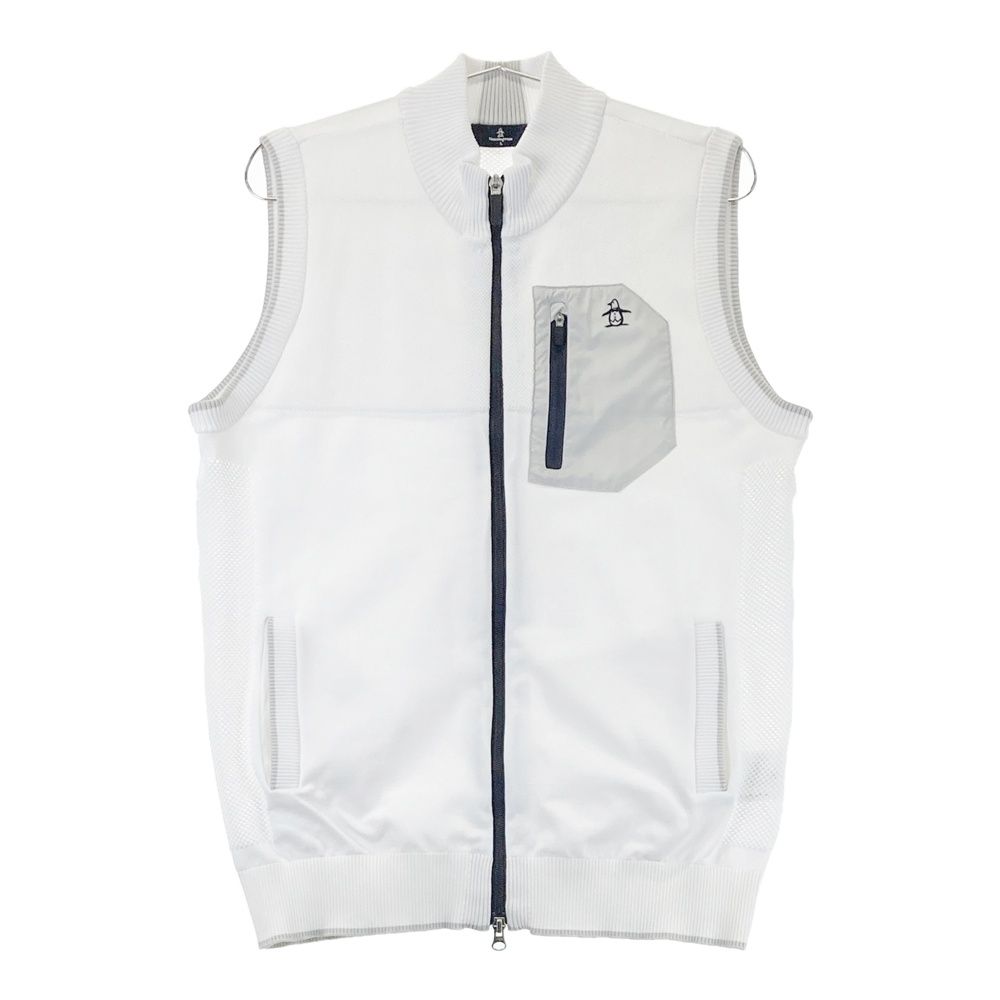 Munsingwear ニットベスト サイズL メンズ マンシングウェア ゴルフ サイズ：L MUNSING WEAR マンシングウェア ニット ジップベスト