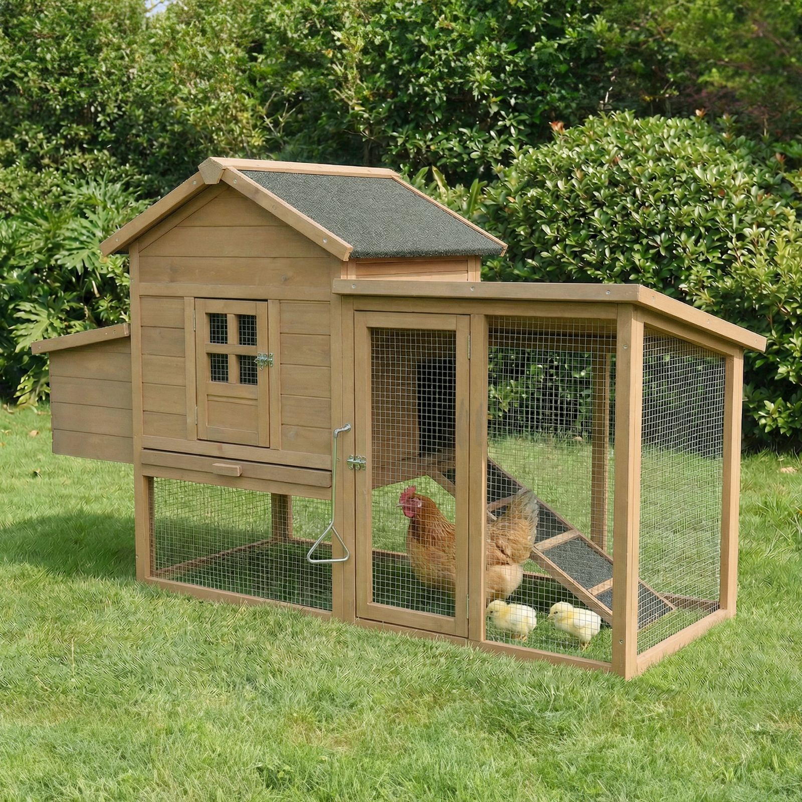 防雨仕様・掃除簡単】ペットハウス 鶏小屋 大型 小動物ケージ 屋外