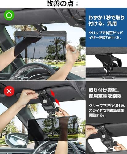 JOYTUTUS 車 サンバイザー 偏光サンバイザー カーサンバイザー フロント 日よけ グレー 左右前後調整可能 360°回転 アンチグレアカーサンバイザ 紫外線 反射光 眩しさ避け 日射し 照り返しを簡単カット意匠権を取得 2個セットカー用品AR JOYTUTUS 車 サンバイザー 偏光サンバイザー カーサンバイザー フロント 日よけ グレー 左右前後調整可能 360°回転 アンチグレアカーサンバイザ 紫外線 反射光 眩しさ避け 日射し 照り返しを簡単カット意匠権を取得 2個セットカー用品AR