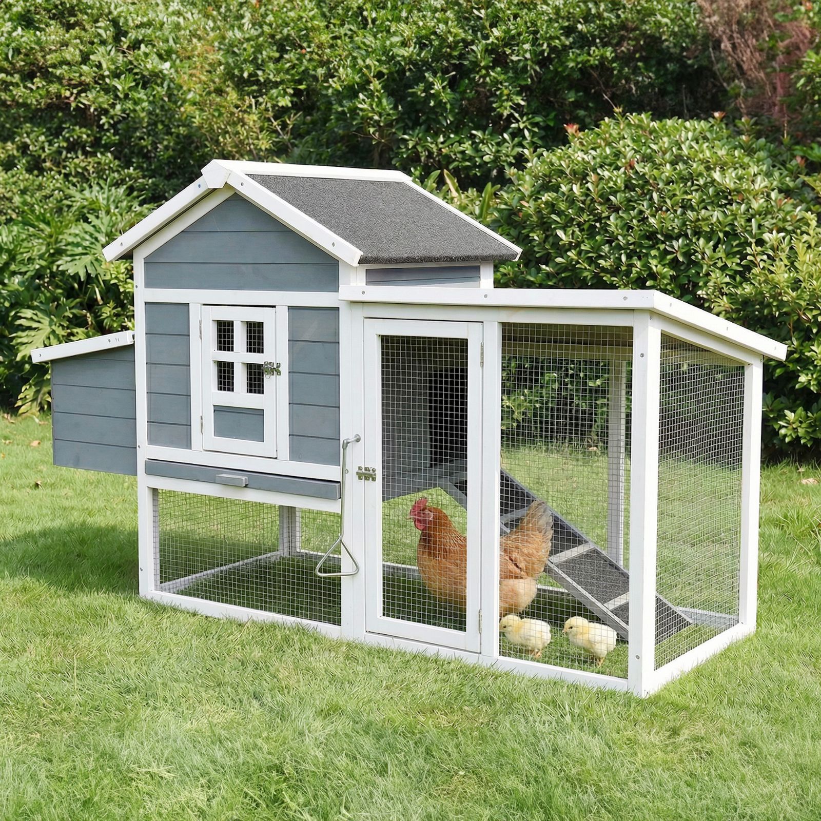 防雨仕様・掃除簡単】ペットハウス 鶏小屋 大型 小動物ケージ 屋外