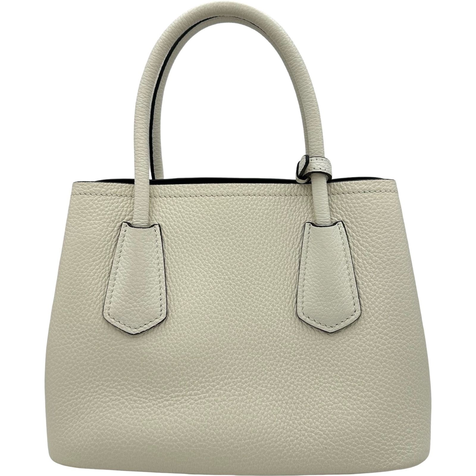 プラダ PRADA ドゥーブレ ミニ 1BG443 ホワイト レザー レディース 